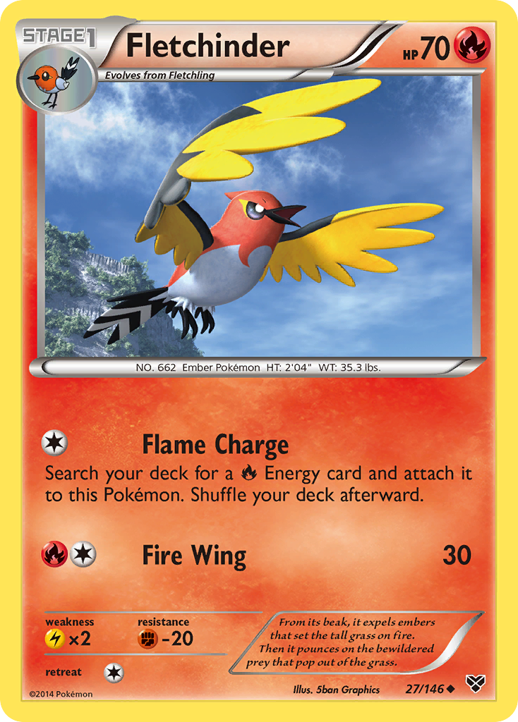 Fletchinder (27/146) [XY: Base Set] | Good Games Adelaide SA