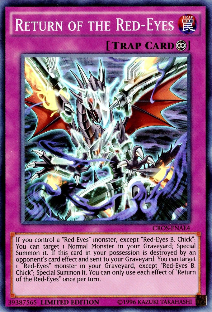 Return of the Red-Eyes [CROS-ENAE4] Super Rare | Good Games Adelaide SA