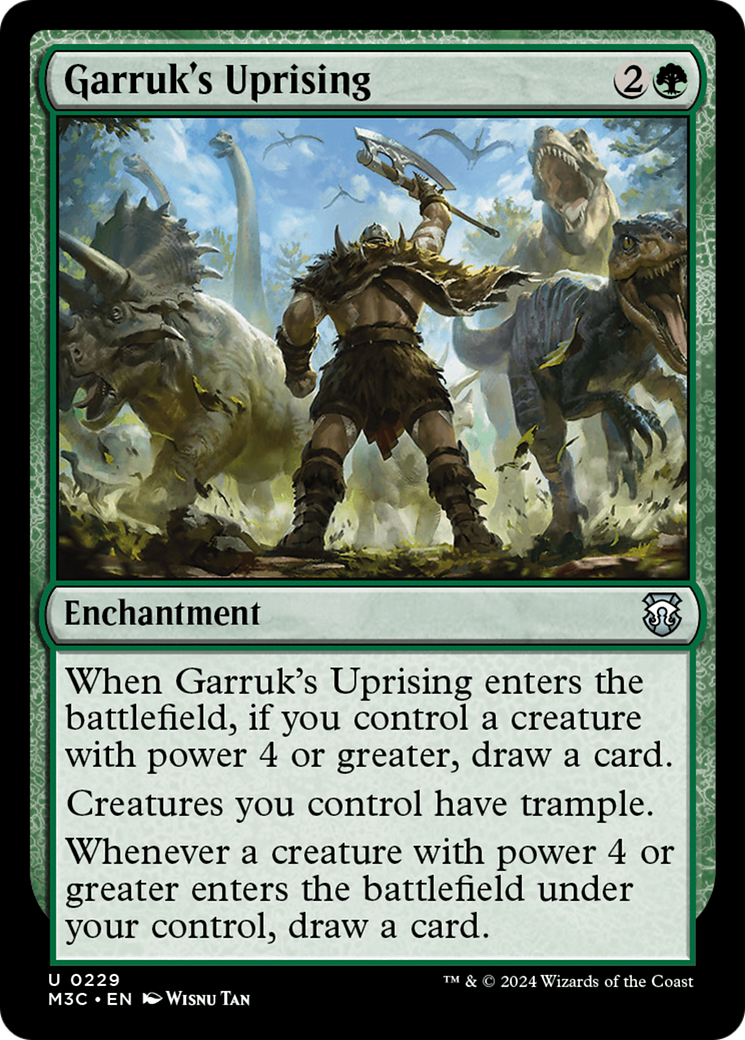 Garruk's Uprising (Ripple Foil) [Modern Horizons 3 Commander] | Good Games Adelaide SA