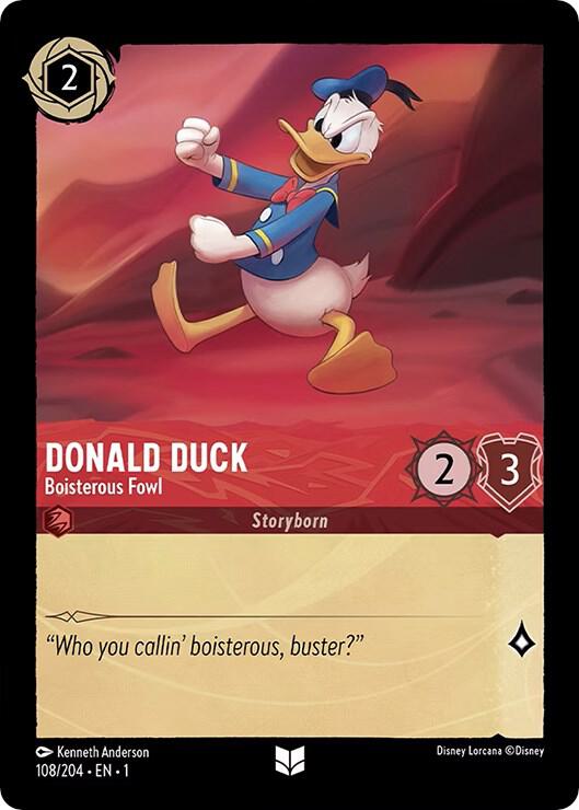 Donald Duck Boisterous Fowl 108/204 (The First Chapter)  | Good Games Adelaide SA