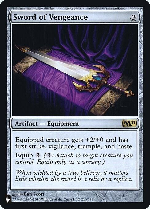 Sword of Vengeance 216 (The List Reprints)  - Foil | Good Games Adelaide SA