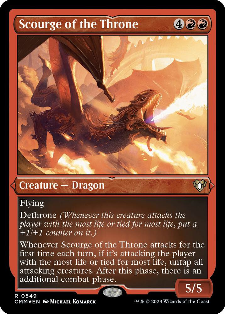 Scourge of the Throne 549 (Commander Masters)  - Etched Foil | Good Games Adelaide SA
