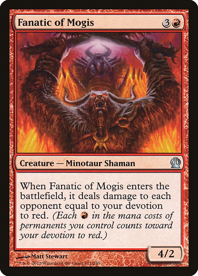 Fanatic of Mogis 121 (Theros)  - Foil | Good Games Adelaide SA