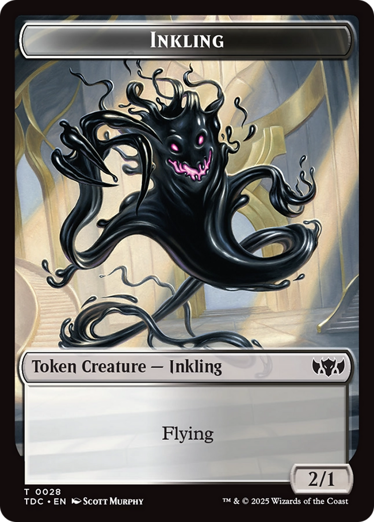 Inkling // Bird Double-Sided Token [Tarkir: Dragonstorm Commander Tokens] | Good Games Adelaide SA