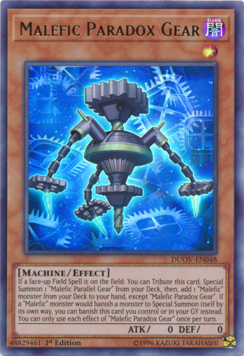 Malefic Paradox Gear [DUOV-EN048] Ultra Rare | Good Games Adelaide SA