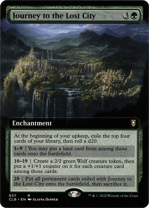 Journey to the Lost City Extended Art 637 (Commander Legends: Battle for Baldur's Gate)  | Good Games Adelaide SA