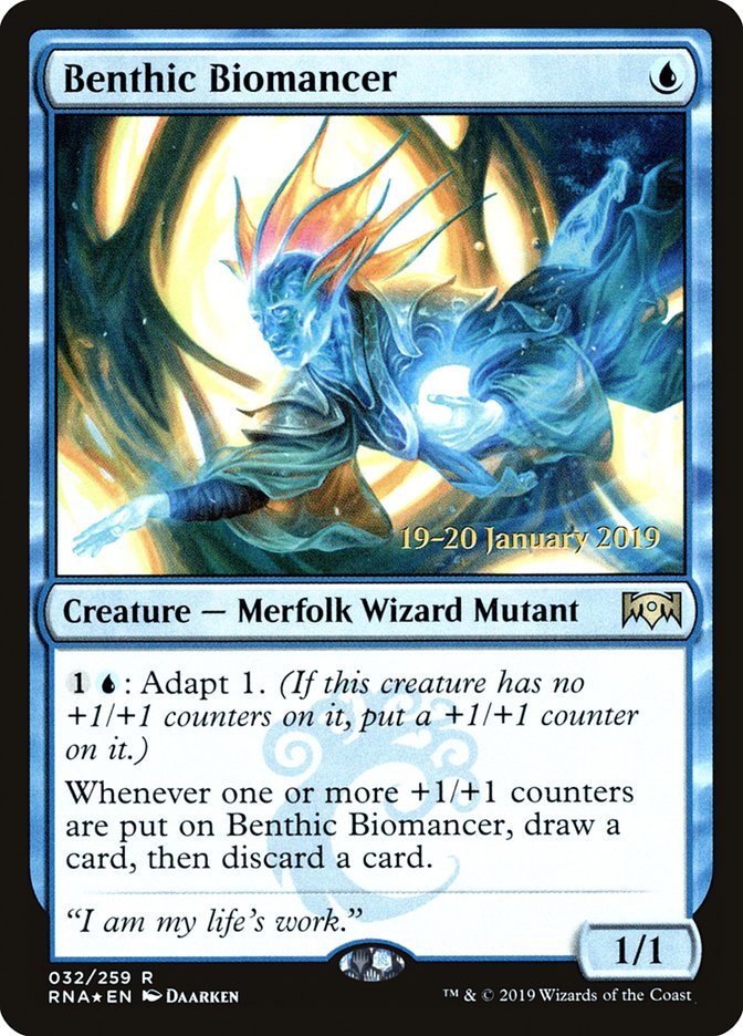 Benthic Biomancer [Ravnica Allegiance Prerelease Promos] | Good Games Adelaide SA