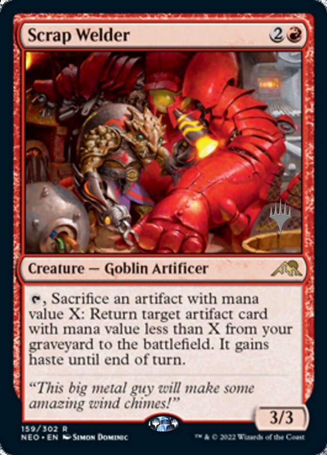 Scrap Welder (Promo Pack) [Kamigawa: Neon Dynasty Promos] | Good Games Adelaide SA