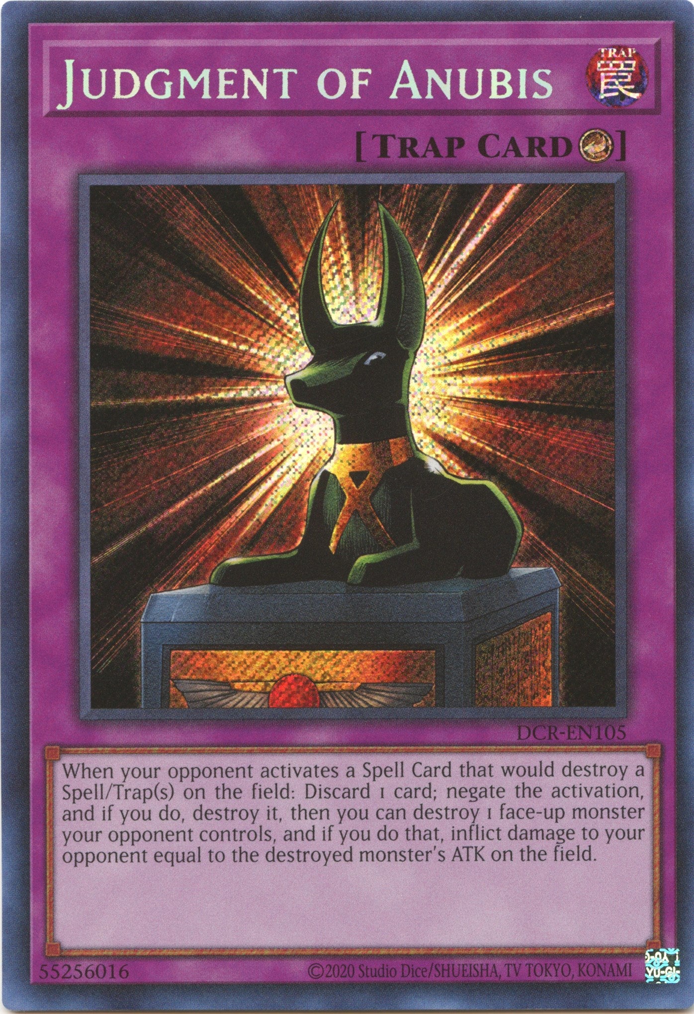 Judgment of Anubis (25th Anniversary) [DCR-EN105] Secret Rare | Good Games Adelaide SA