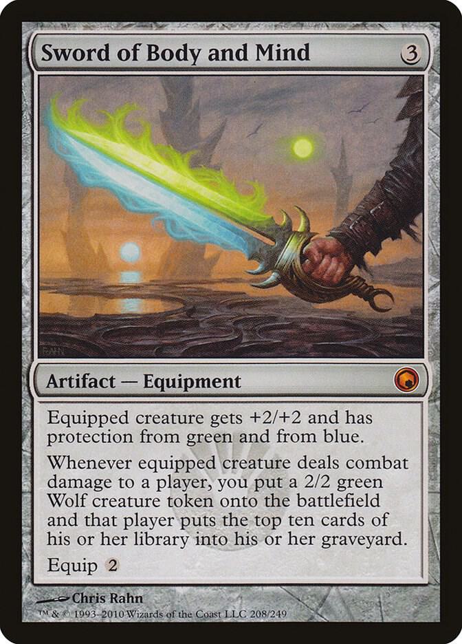 Sword of Body and Mind 208 (Scars of Mirrodin)  - Foil | Good Games Adelaide SA