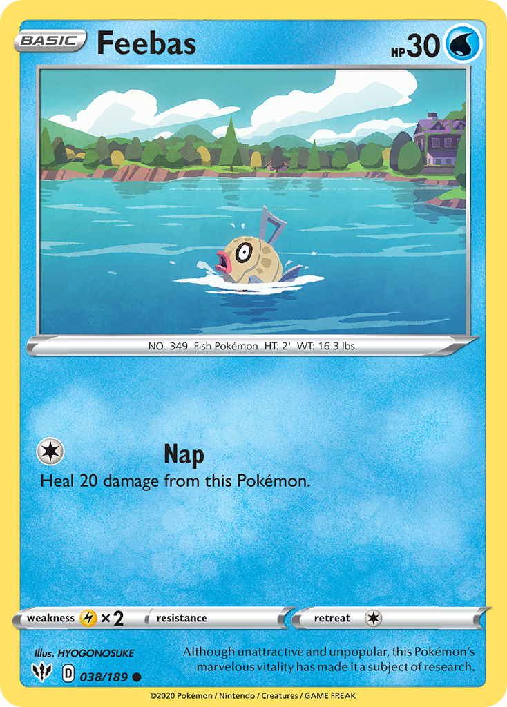 Feebas (038/189) [Sword & Shield: Darkness Ablaze] | Good Games Adelaide SA
