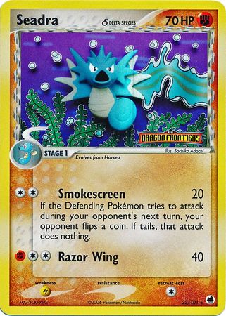Seadra (22/101) (Delta Species) (Stamped) [EX: Dragon Frontiers] | Good Games Adelaide SA