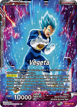 Vegeta // SSB Vegeta, Spirit Boost Elite (Starter Deck Exclusive) (SD15-01) [Cross Spirits] | Good Games Adelaide SA