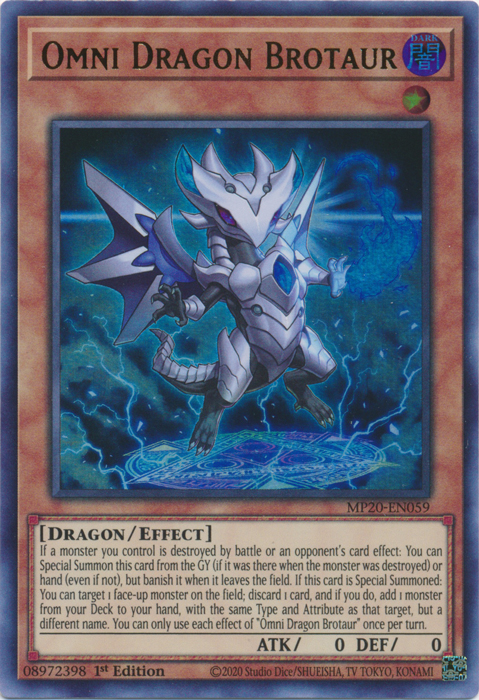 Omni Dragon Brotaur [MP20-EN059] Ultra Rare | Good Games Adelaide SA