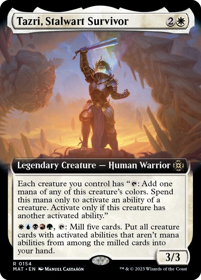 Tazri, Stalwart Survivor 154/50 (March of the Machine: The Aftermath)  - Extended Art Foil | Good Games Adelaide SA