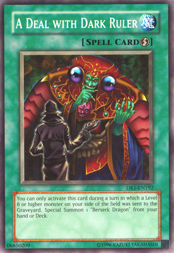 A Deal with Dark Ruler [DR1-EN192] Common | Good Games Adelaide SA