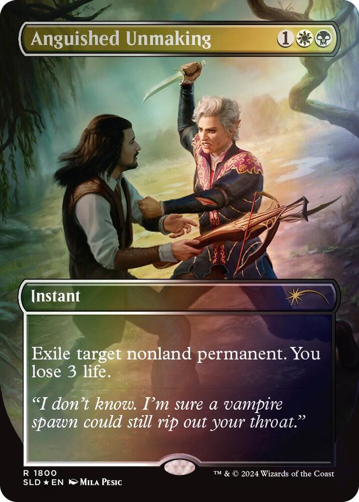 Anguished Unmaking 1800 Rainbow Foil 1800 (Secret Lair Drop Series)  - Foil | Good Games Adelaide SA
