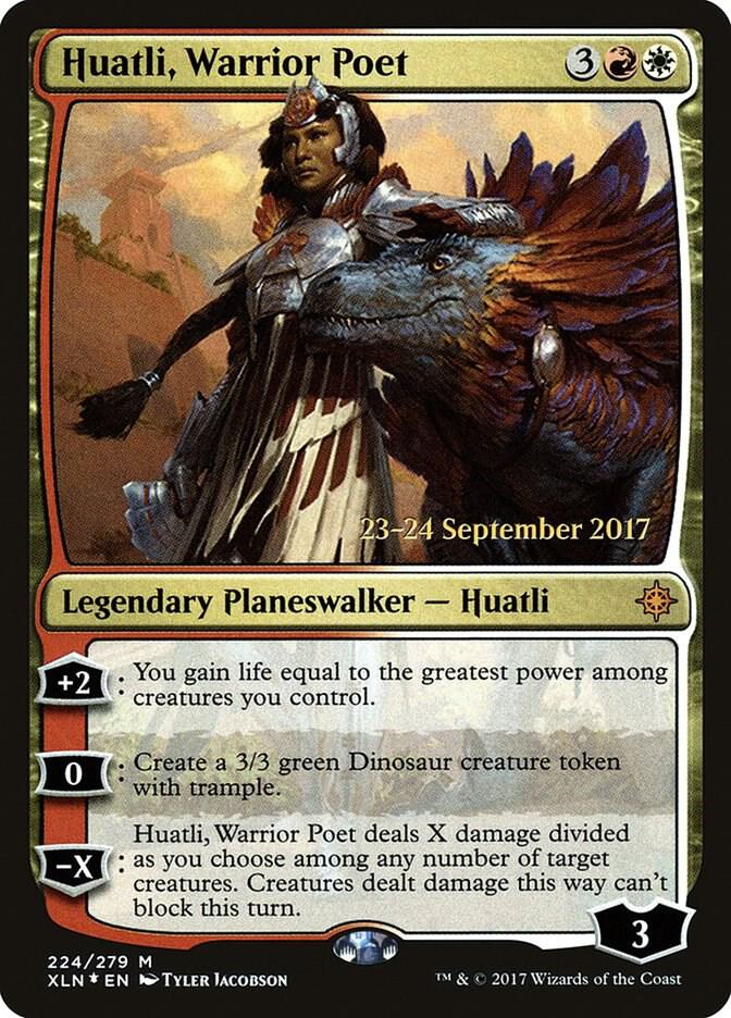 Huatli Warrior Poet 224 (Prerelease Cards)  - Foil | Good Games Adelaide SA