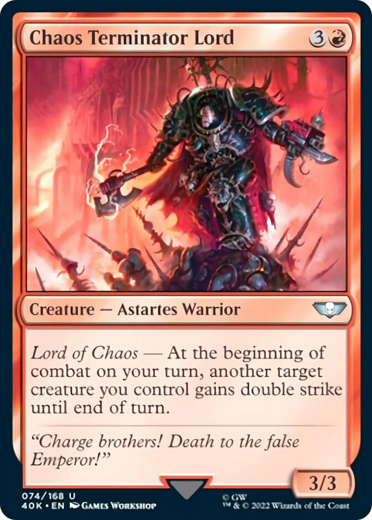 Chaos Terminator Lord (Surge Foil) [Universes Beyond: Warhammer 40,000] | Good Games Adelaide SA