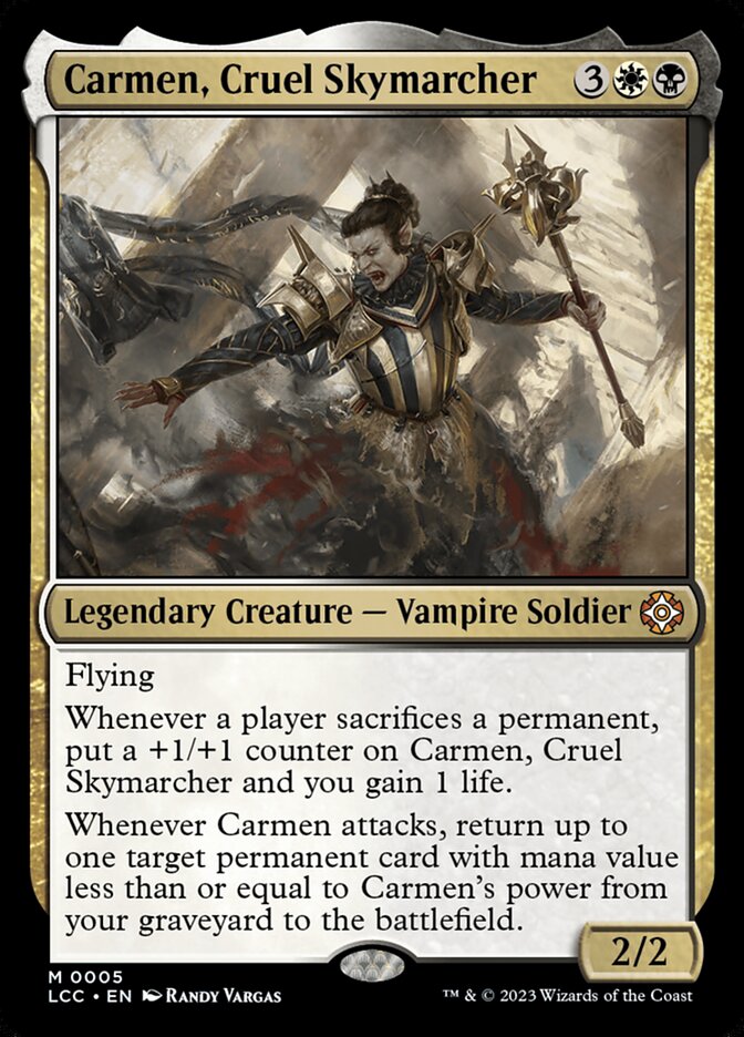 Carmen, Cruel Skymarcher 5 (Commander: The Lost Caverns of Ixalan)  - Foil | Good Games Adelaide SA