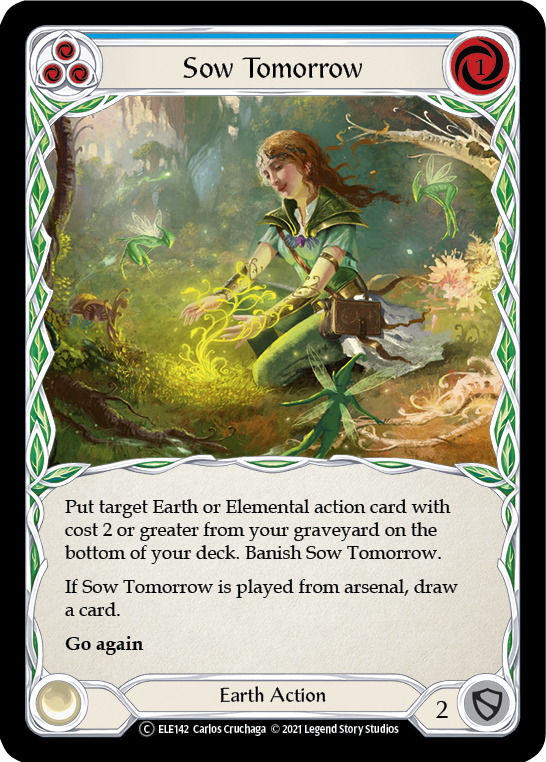 Sow Tomorrow (Blue) [U-ELE142] Unlimited Rainbow Foil | Good Games Adelaide SA
