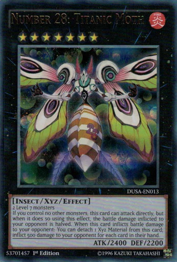 Number 28: Titanic Moth [DUSA-EN013] Ultra Rare | Good Games Adelaide SA