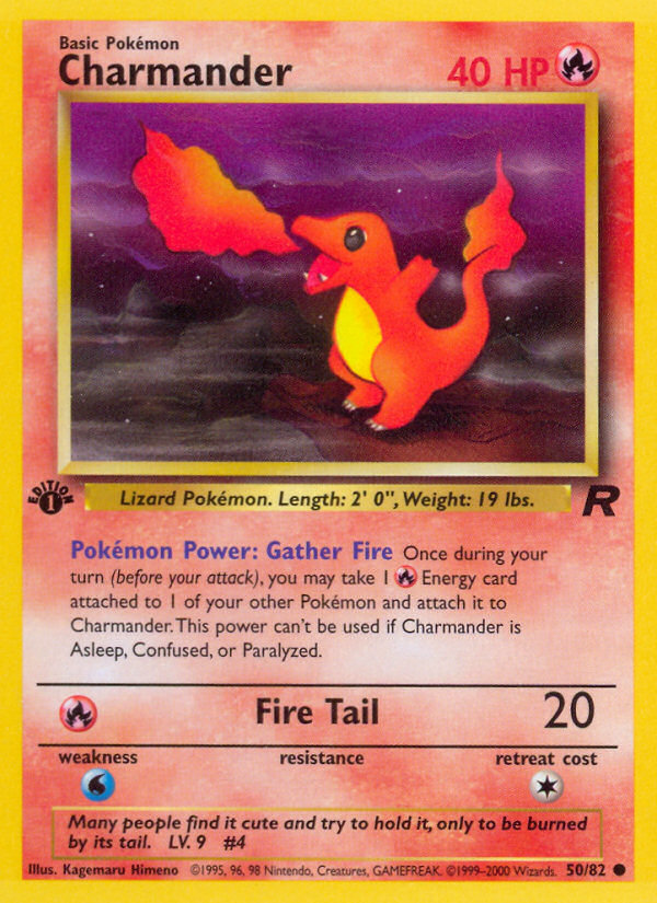 Charmander (50/82) [Team Rocket 1st Edition] | Good Games Adelaide SA