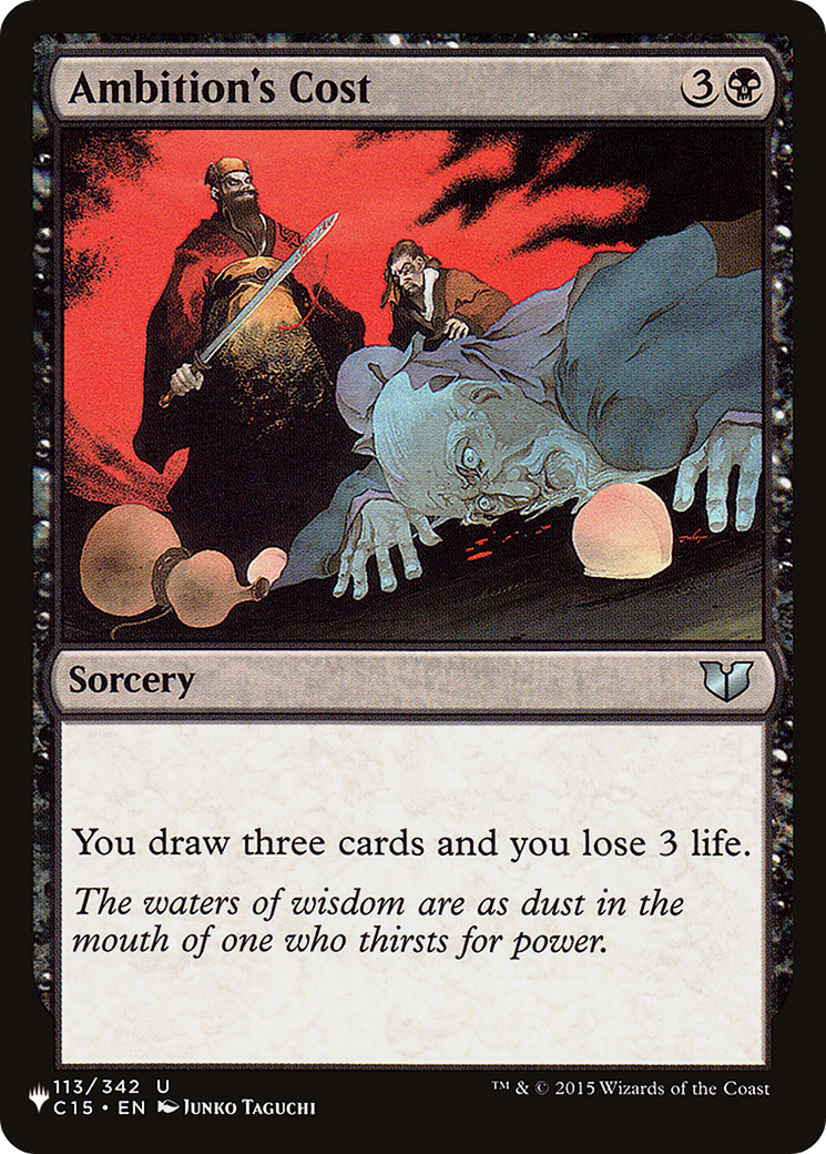 Ambition's Cost [The List Reprints] | Good Games Adelaide SA