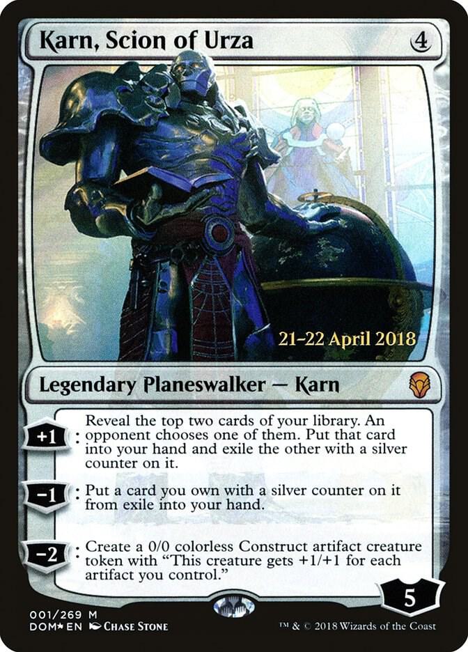 Karn Scion of Urza 1 (Prerelease Cards)  - Foil | Good Games Adelaide SA