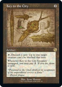 Key to the City Schematic 90 (The Brothers' War: Retro Frame Artifacts)  - Foil | Good Games Adelaide SA