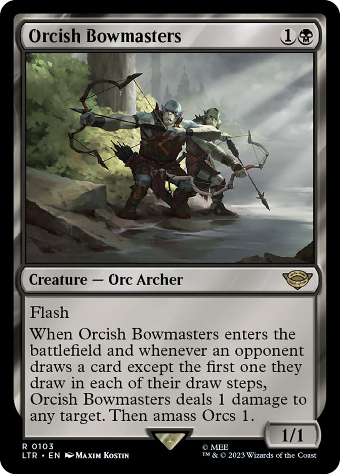 Orcish Bowmasters 103 (Universes Beyond: The Lord of the Rings: Tales of Middle-earth)  - Foil | Good Games Adelaide SA