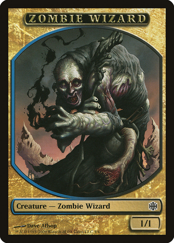Zombie Wizard Token [Alara Reborn Tokens] | Good Games Adelaide SA
