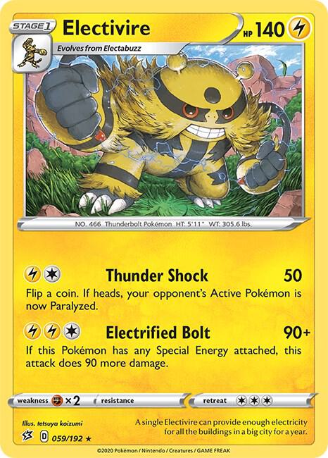 Electivire 059/192 (SWSH02: Rebel Clash)  | Good Games Adelaide SA