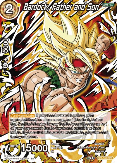 Bardock, Father and Son (Reprint) (DB1-100) [Battle Evolution Booster] | Good Games Adelaide SA