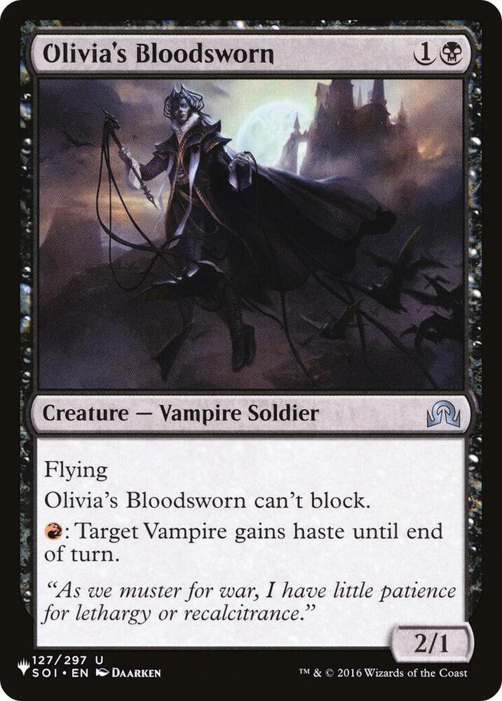 Olivias Bloodsworn 127/297 (The List Reprints)  | Good Games Adelaide SA