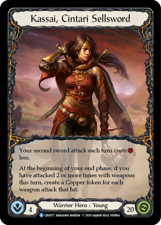 Kassai, Cintari Sellsword [CRU077] 1st Edition Rainbow Foil | Good Games Adelaide SA