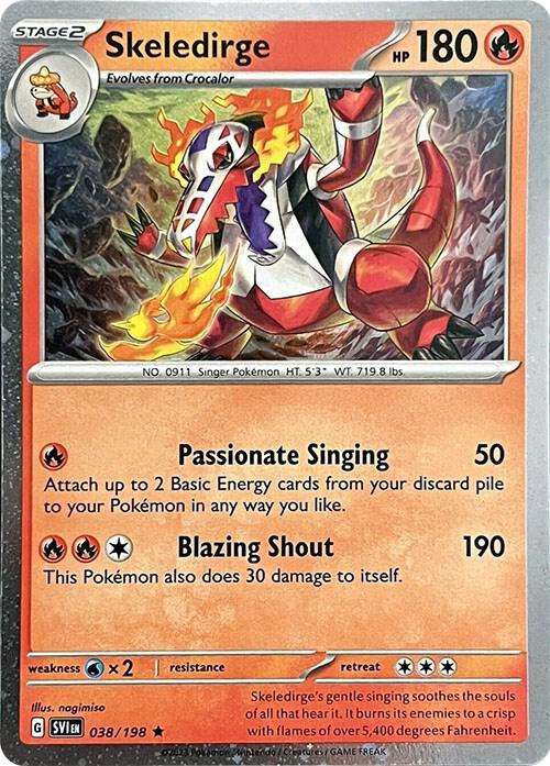 Skeledirge 038 198 Cosmos Holo 038/198 (Miscellaneous Cards & Products)  - Holofoil | Good Games Adelaide SA