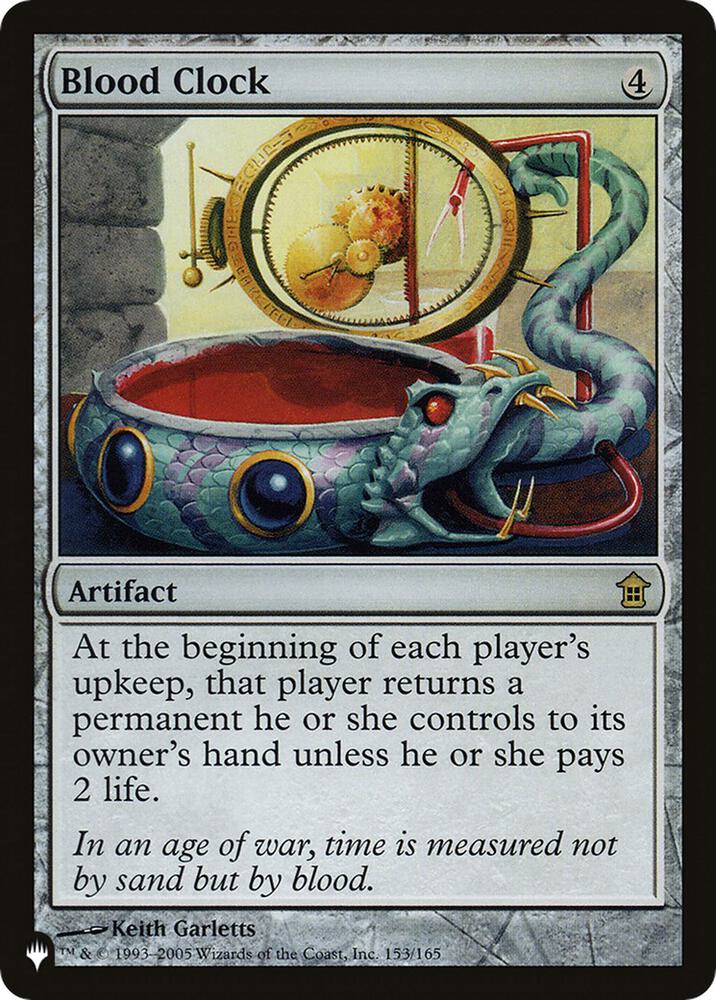 Blood Clock 153/165 (The List Reprints)  | Good Games Adelaide SA