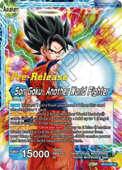 Son Goku // Son Goku, Another World Fighter (BT18-030) [Dawn of the Z-Legends Prerelease Promos] | Good Games Adelaide SA