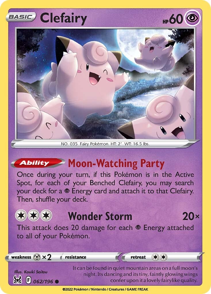Clefairy (062/196) [Sword & Shield: Lost Origin] | Good Games Adelaide SA