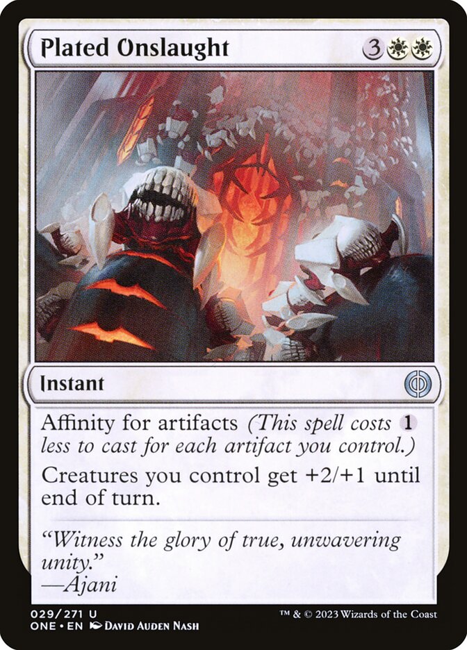 Plated Onslaught 29 (Phyrexia: All Will Be One)  | Good Games Adelaide SA