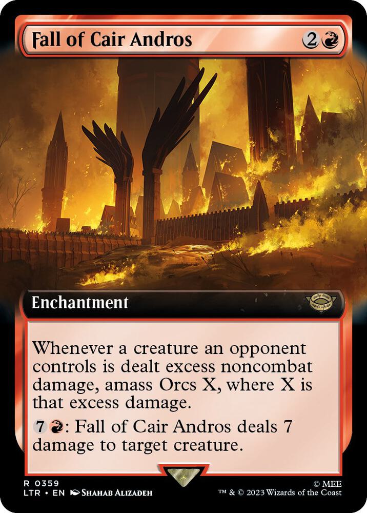 Fall of Cair Andros 359 (Universes Beyond: The Lord of the Rings: Tales of Middle-earth)  - Extended Art | Good Games Adelaide SA
