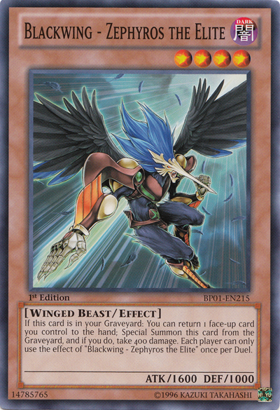 Blackwing - Zephyros the Elite [BP01-EN215] Common | Good Games Adelaide SA