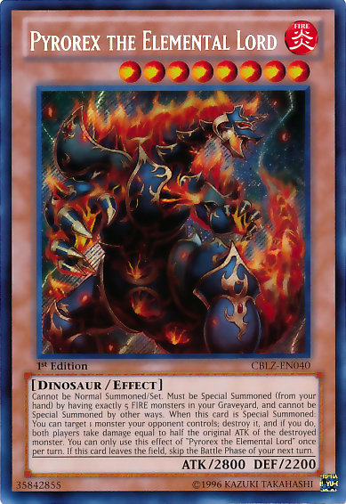 Pyrorex the Elemental Lord [CBLZ-EN040] Secret Rare | Good Games Adelaide SA