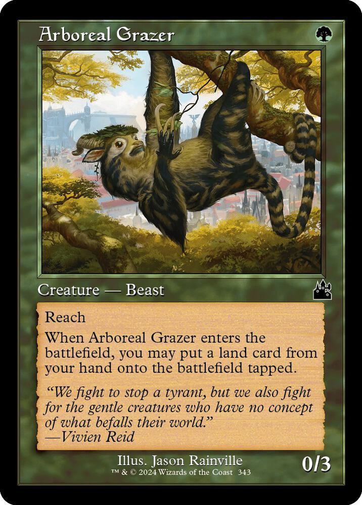 Arboreal Grazer 343 (Ravnica Remastered)  - Retro | Good Games Adelaide SA