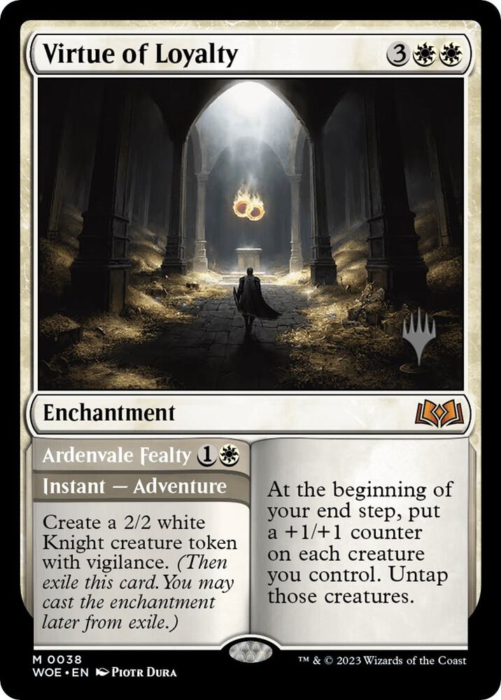 Virtue of Loyalty 38 (Promo Pack: Wilds of Eldraine)  - Foil | Good Games Adelaide SA
