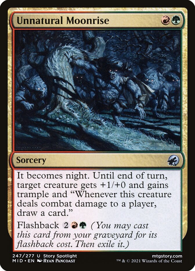 Unnatural Moonrise 247 (Innistrad: Midnight Hunt)  | Good Games Adelaide SA