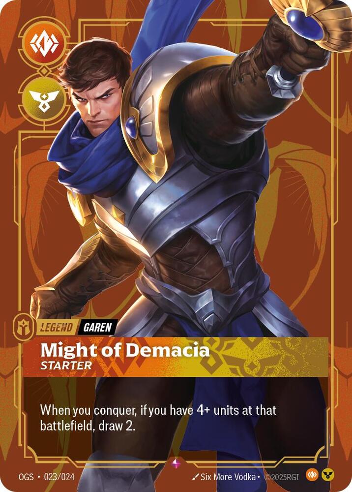 Garen Might of Demacia Starter 023/024 (Origins: Proving Grounds)  | Good Games Adelaide SA