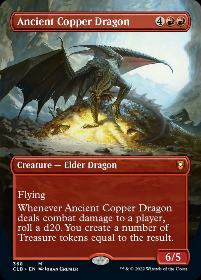 Ancient Copper Dragon (Borderless Alternate Art) [Commander Legends: Battle for Baldur's Gate] | Good Games Adelaide SA