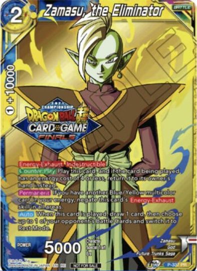Zamasu, the Eliminator (Championship Pack 2021 Vault Set) (P-337) [Tournament Promotion Cards] | Good Games Adelaide SA